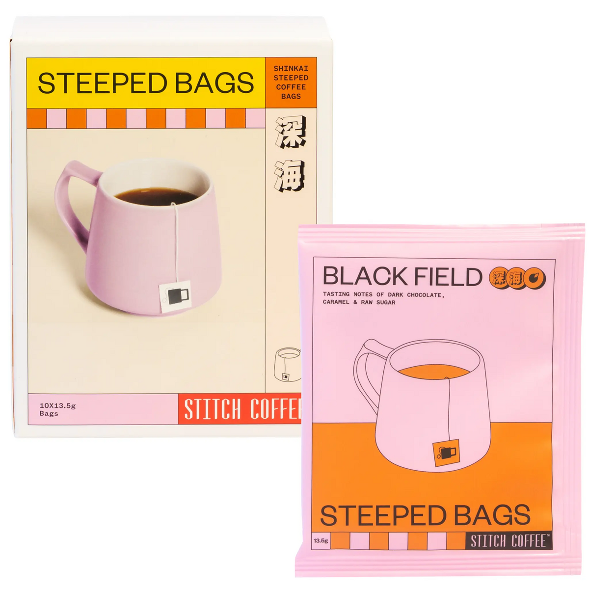 SHINKAI BLACK FIELD STEEPED COFFEE BAGS 10Packs BOX