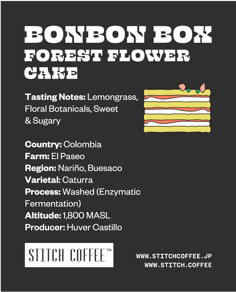 ISSHU-KAN BONBON BOX - DRIP COFFEE BAGS - FOREST FLOWER CAKE