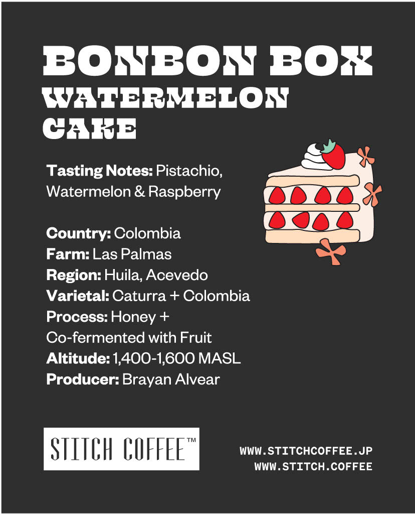 ISSHU-KAN BONBON BOX - DRIP COFFEE BAGS - WATERMELON CAKE