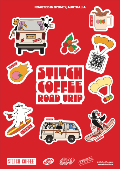 STITCH COFFEE ROAD TRIP ステッカー