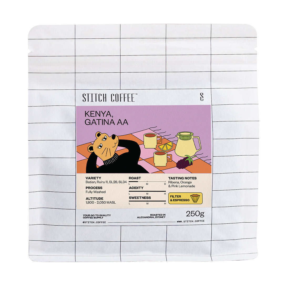 KENYA, GATINA AA - Stitch Japan